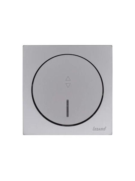 Выключатель проходной 1-кл. СП OSEN 10А IP20 с подсветкой механизм сер. матов. LEZARD 743-7488-114