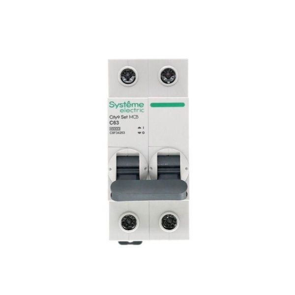 Выключатель автоматический модульный 2п C 63А 4.5кА City9 Set 230В SE C9F34263