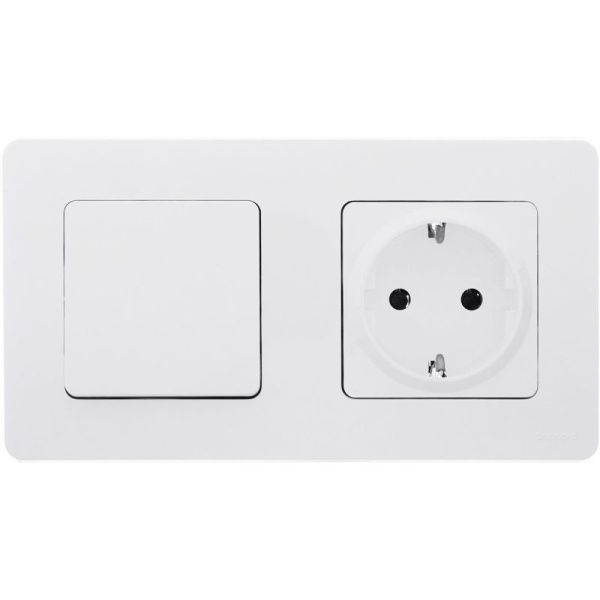 Выключатель 1-кл. Inspiria 10А IP20 250В 10AX механизм бел. IEK 673600