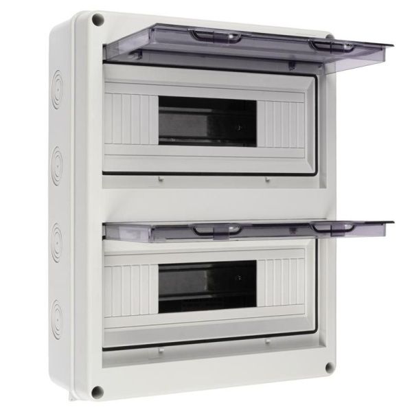 Бокс модульный накладной PDB/W 4024 GR (ЩРН-ПГ-24) IP65 пластик. Pro JazzWay 5072145