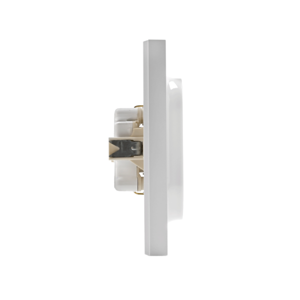 Розетка 2-м СП AtlasDesign 16А IP20 с заземл. в сборе бел. SE ATN000124