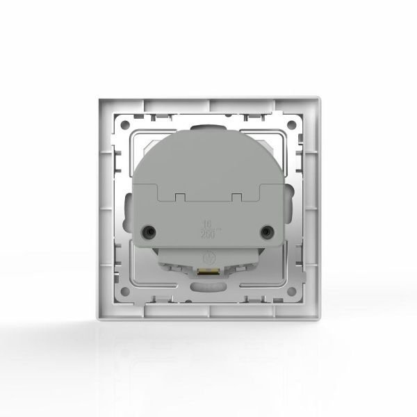 Розетка 1-м СП Pixel IP20 с заземл. с 2-мя заряд. устр. USB тип A+C механизм алюм. TOKOV ELECTRIC TKE-PX-R1U2AC-C03