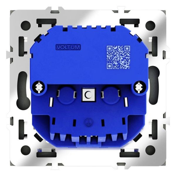 Розетка 1-м СП S70 16А с USB A+A с заземл. защ. шторки механизм титан Voltum VLS040406