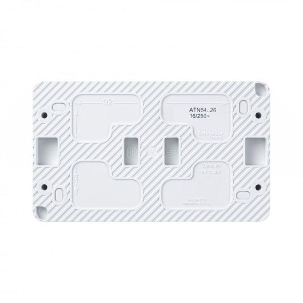 Розетка 2-м ОП AtlasDesign PROFI 16А IP54 заземл. защ. шторки бел. SE ATN540126