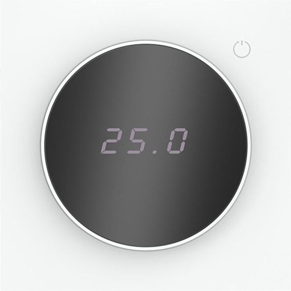 Терморегулятор электронный S70 с индикацией и датчиком для теплого пола механизм бел. матов. Voltum VLS070102