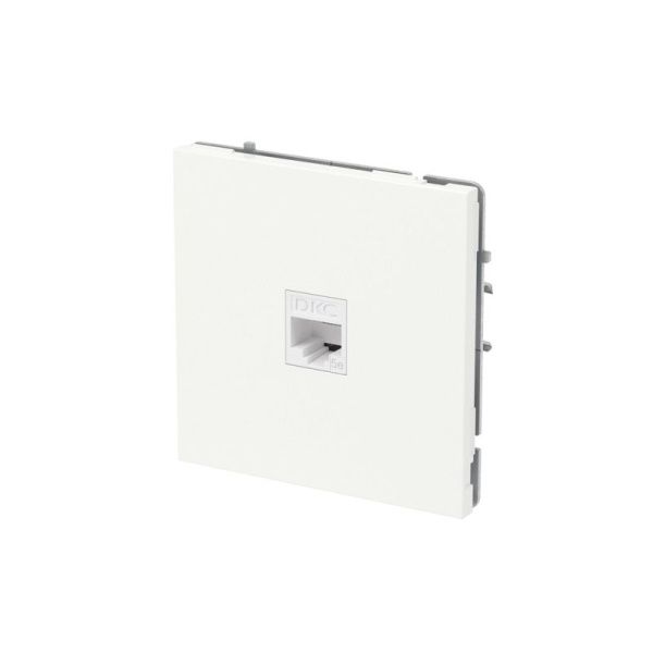 Розетка компьютерная 1-м KANT RJ45 кат.5E без шторки бел. магнолия DKC 7000663