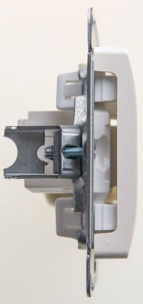 Розетка компьютерная 1-м Glossa RJ45 кат.5E механизм перламутр. SE GSL000681K