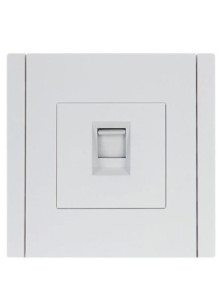 Розетка компьютерная RJ45 кат.5E FORTE&PIANO FP232 бел. IEK FP-K10-1-K01