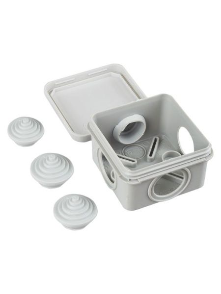 Коробка распаячная ОП 70х70х40 IP44 КМ41236 (4 гермоввода) IEK UKOZ11-070-070-040-K41-44