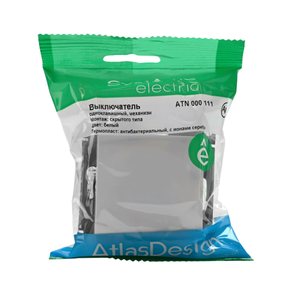 Выключатель 1-кл. СП AtlasDesign 10А IP20 (сх. 1) 10AX механизм бел. SE ATN000111