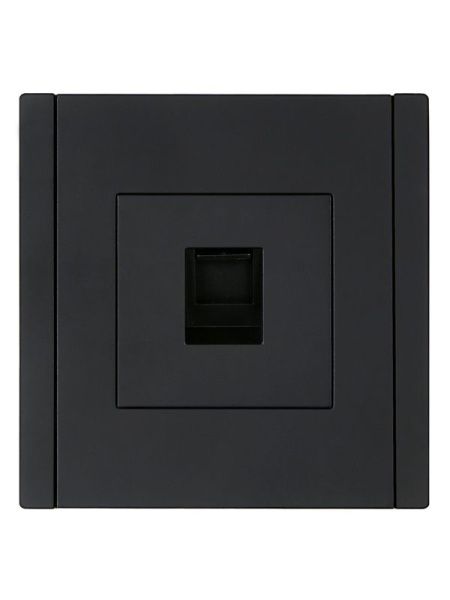 Розетка компьютерная RJ45 кат.5E FORTE&PIANO FP132 черн. IEK FP-K10-1-K02