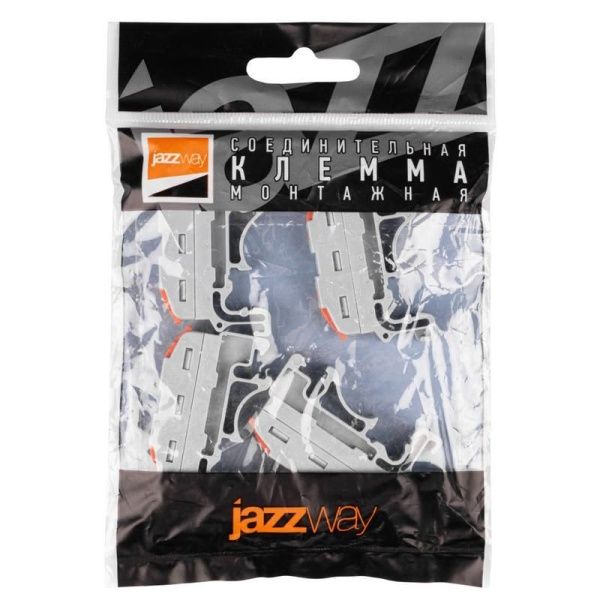 Клемма монтажная СМК PTC-1P 4211 DIN BL/4 450В 32А 0.08-2.5(4.0)кв.мм JazzWay 5073647