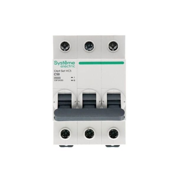 Выключатель автоматический модульный 3п C 50А 4.5кА City9 Set 400В SE C9F34350