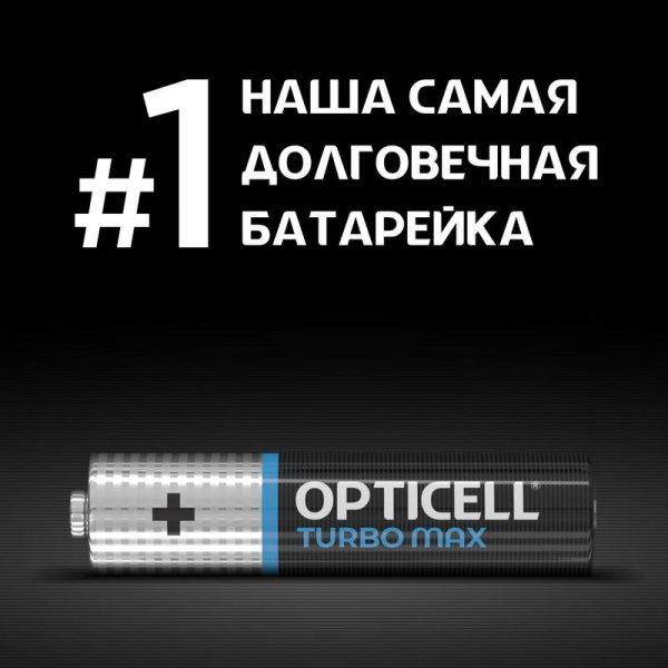 Элемент питания алкалиновый AAA/LR03 (блист. 12шт) Turbo Max Opticell 6053010
