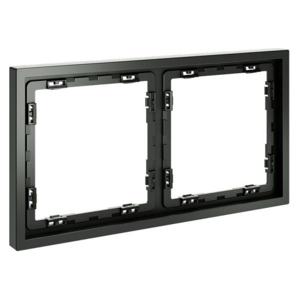 Рамка 2-м S70 пластик. титан Voltum VLS100206