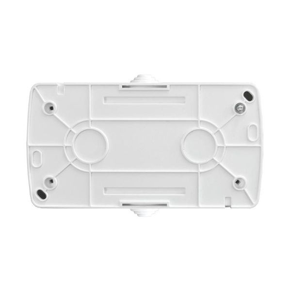 Розетка 2-м ОП Клио 16А IP54 с заземл. с прозр. крышкой бел. Universal К2232