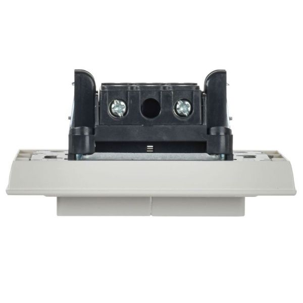 Выключатель 2-кл. СП BRITE ВСР10-2-0-БрБ 10А в сборе бел. IEK BR-V20-0-10-K01-F