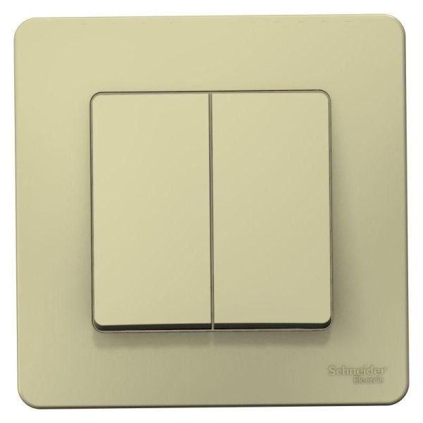 Выключатель 2-кл. СП Blanca 10А IP20 (сх. 5) 250В беж. SE BLNVS010507