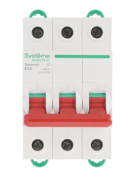 Выключатель нагрузки 3п 63А ВН Systeme9 400В SE S9S40363