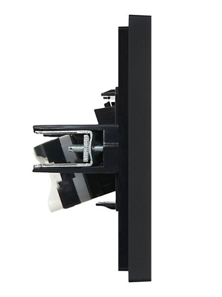 Розетка компьютерная RJ45 кат.5E FORTE&PIANO FP132 черн. IEK FP-K10-1-K02