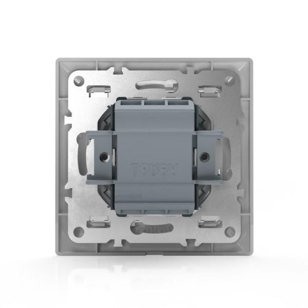Переключатель проходной 1-кл. СП AVA 10А IP20 в сборе бел. TOKOV ELECTRIC TKL-AV-P1F-C01