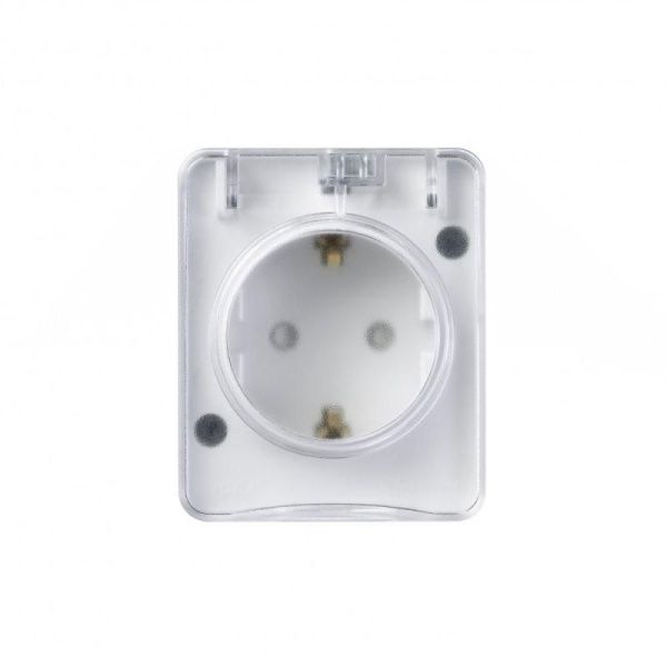 Розетка 1-м ОП AtlasDesign PROFI 16А IP54 250В заземл. защ. шторки бел. SE ATN540145