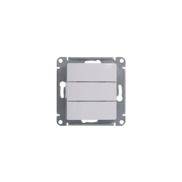 Выключатель 3-кл. СП Glossa 10А IP20 (сх. 1+1+1) 10AX механизм бел. SE GSL000131