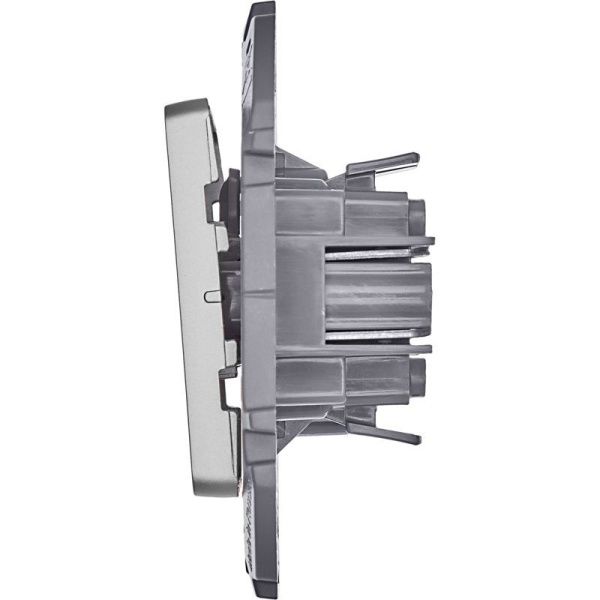 Переключатель 1-кл. Inspiria 10А IP20 250В 10AX механизм алюм. IEK 673652