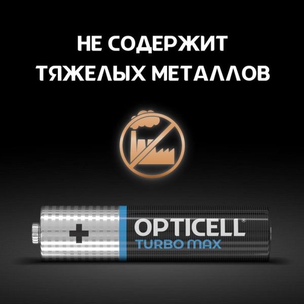 Элемент питания алкалиновый AAA/LR03 (блист. 12шт) Turbo Max Opticell 6053010