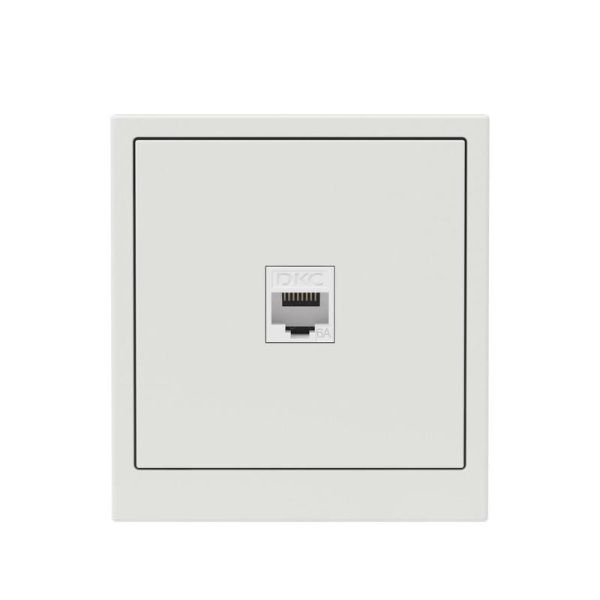 Розетка компьютерная 1-м KANT RJ45 кат.6A без шторки бел. песок DKC 7010673