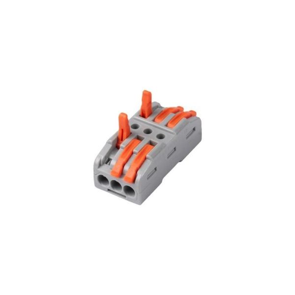Клемма монтажная СМК PTC-3P 4233 BL/3 450В 32А 0.08-2.5(4.0)кв.мм JazzWay 5073708