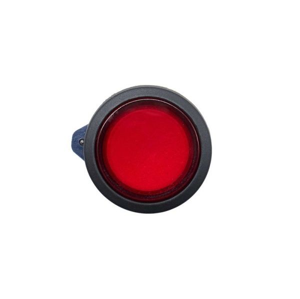 Головка кнопки плоская прозрачная без фиксации красн. DKC M22P-FMLRP