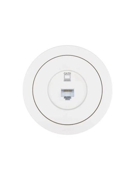 Розетка компьютерная СП OSEN RJ45 кат.6 механизм бел. LEZARD 743-0288-140