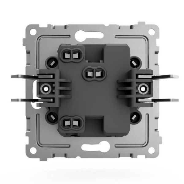 Выключатель 1-кл. СП Pixel 10А IP20 с индикатором механизм карбон TOKOV ELECTRIC TKE-PX-V1I-C14