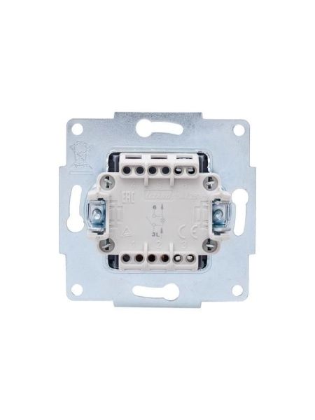 Выключатель 1-кл. 1п СП Vesna 10А IP20 с индикацией механизм бел. LEZARD 742-0288-111