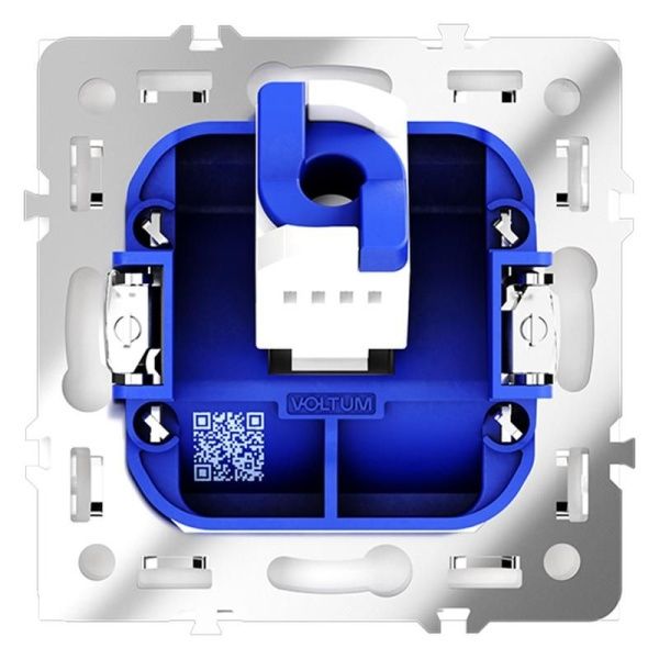 Розетка компьютерная 1-м СП S70 RJ45 кат.6 механизм бел. глянцевый Voltum VLS060101