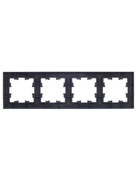 Рамка 4-м BRITE РУ-4-1-БрА металл алюм. IEK BR-M42-M-K47