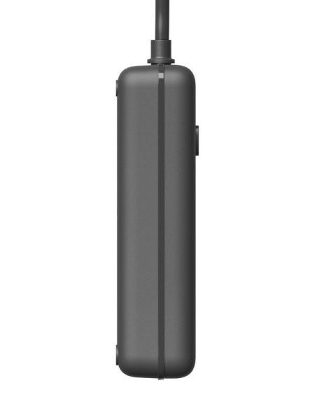 Удлинитель с сетевым фильтром 3х3м 10А 4USB + 2USBC 2500Вт ПВС 3х1 прямоуг. черн. КОСМОС FKsm3m-3gPF(B)USB