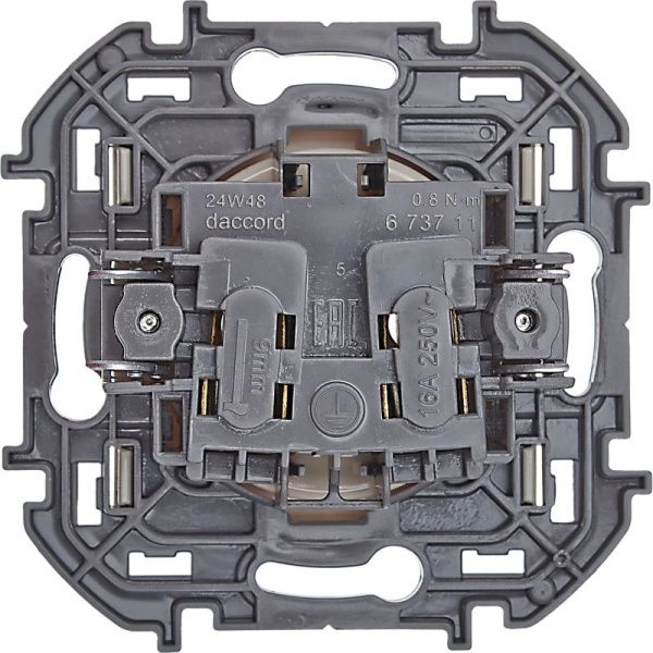 Розетка 1-м СП Inspiria 16А IP20 250В 2P механизм сл. кость IEK 673711