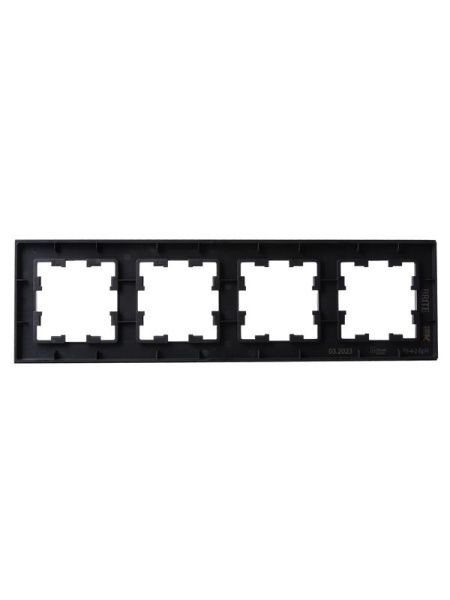 Рамка 4-м BRITE РУ-4-2-БрЧ стекло черн. IEK BR-M42-G-K02