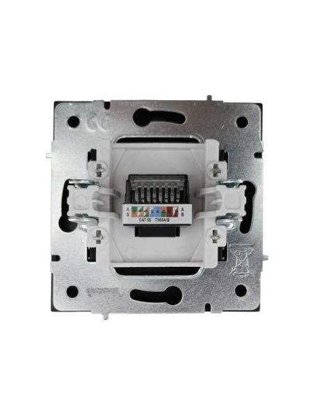 Розетка компьютерная 1-мест. СП ZIMA IP20 черн. бархат LEZARD 704-4288-139