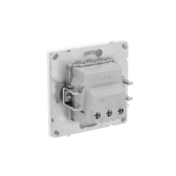 Розетка силовая KANT 2P+E без шторки бел. магнолия DKC 7000033
