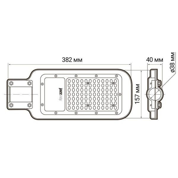 Светильник светодиодный PSL 07 50Вт 5000К IP65 AC180-260 уличный ДКУ Pro JazzWay 5041059