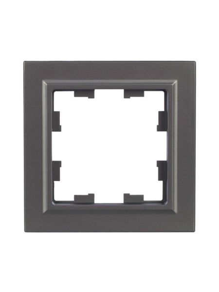 Рамка 1-м BRITE РУ-1-БрС сталь IEK BR-M12-K46