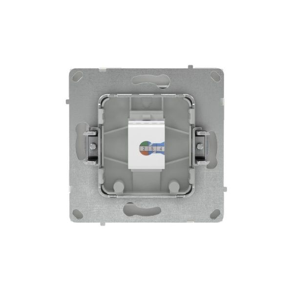 Розетка компьютерная 1-м KANT RJ45 кат.6A без шторки бел. песок DKC 7010673