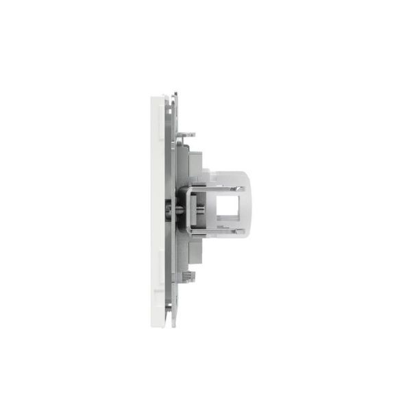 Розетка компьютерная 2-м KANT RJ45 кат.6A без шторки бел. магнолия DKC 7000674