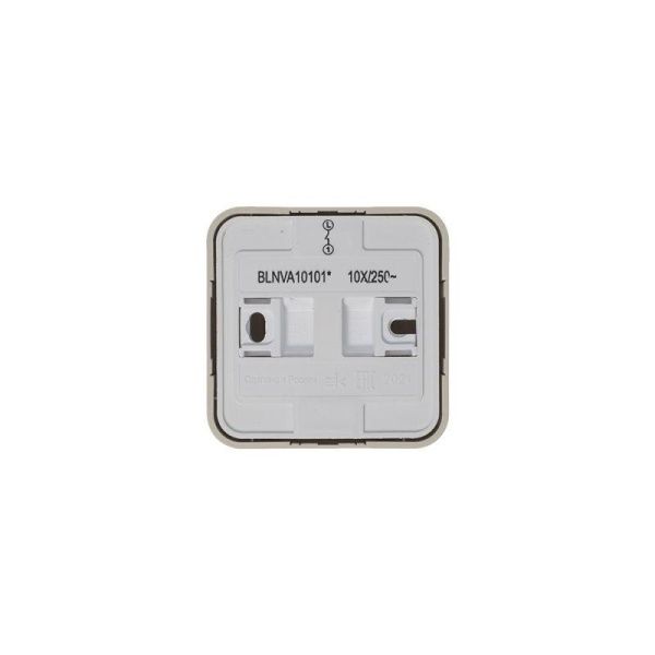 Выключатель 1-кл. ОП Blanca 10А IP20 (сх. 1) 250В с изолир. пластиной беж. SE BLNVA101017