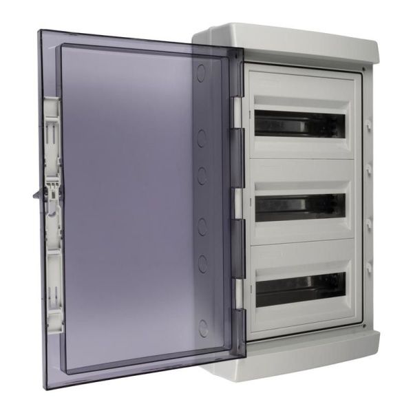 Бокс модульный накладной PDB/W 4036 GR (ЩРН-ПГ-36) IP65 пластик. Pro JazzWay 5072169