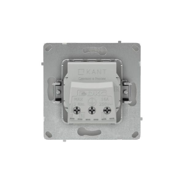 Розетка силовая KANT 2P+E защ. шторки бел. песок DKC 7010003