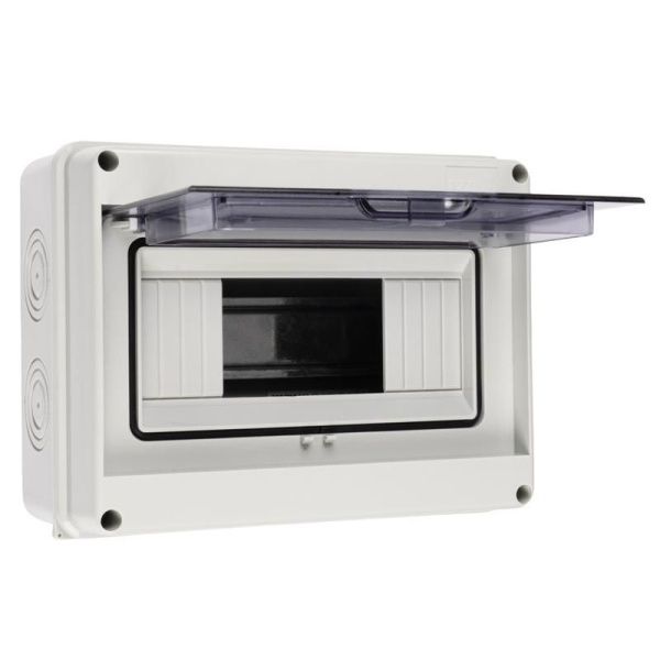 Бокс модульный накладной PDB/W 4008 GR (ЩРН-ПГ- 8) IP65 пластик. Pro JazzWay 5072060
